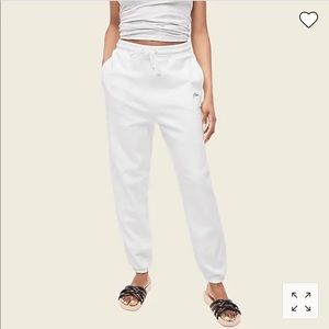 NWT J CREW University Terry sweatpants with embroidery logo